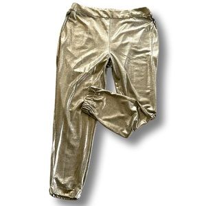 ⚜️🎄 Shimmer Gold Festive Dress Pants